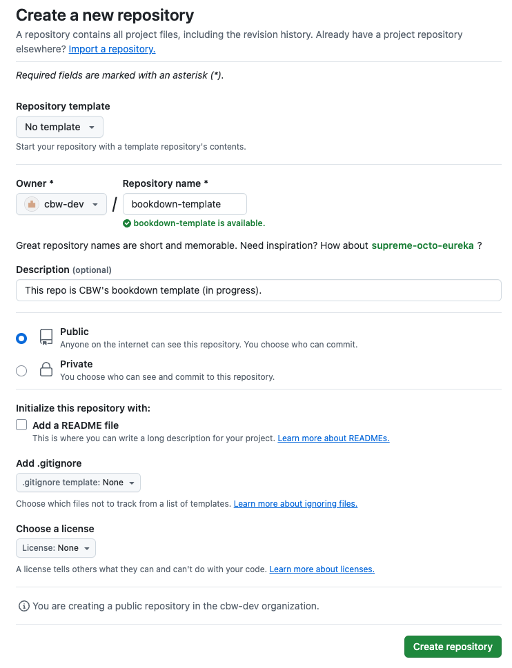 imgage showing the proper way to make a repo